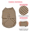 KATOLK 4 Pack Striped Dog Shirts Waffle Dog Clothes for