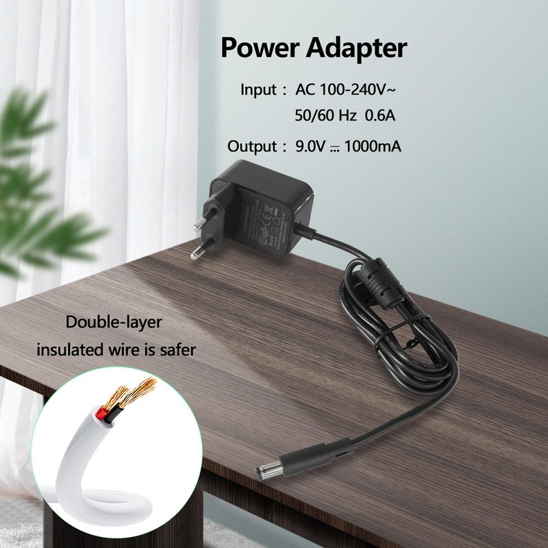 HOEREV Guitar Pedal Power Supply 9 V DC Power Cable