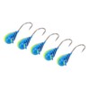 5 Pcs Ice Fishing Jigs Kit High Carbon Steel Ice