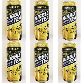 Banana Bubble Tea with Tapioca Pearls, 16.9 fl oz, Pack of 6