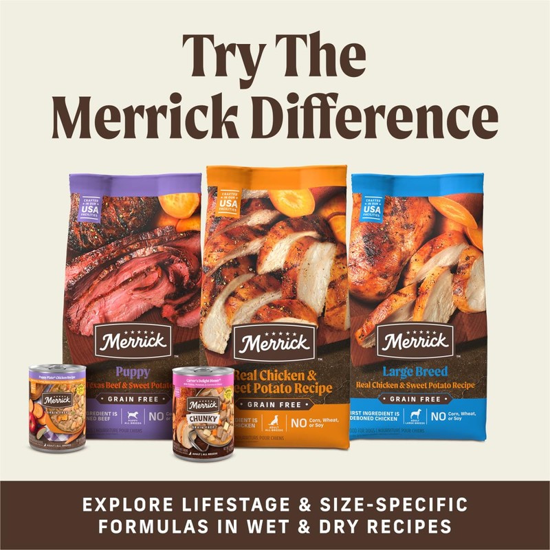 Merrick Power Bites Salmon Recipe Healthy Dog Treats, Real Salmon