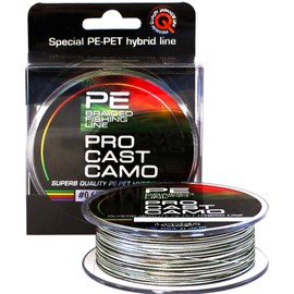 LAZER LINE PRO CAST Angelschnur Geflochten PE-PET X4 100m DIA0,193mm Test 6,5kg - Sbirolino & Method Feeder Geflochtene Schnur 4fach - Angelsehne - Braided Fishing Line - Rundgeflochtene Angelschnüre