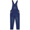 KIDSCOOL SPACE Girls Boys Ripped Denim Overalls Washed Distressed Denim