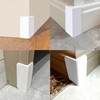 Self Adhesive Baseboard Corner Blocks, Thickened Rubber Corners Protectors Guards