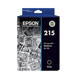 Epson 215 - Std Pigment - Black Ink Cartridge for Workforce WF-100, Single Pack, C13T215192