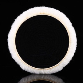 Aramox 6inch White Wool Polishing Buffing Waxing Pad For Car Polisher Buffer