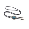 GelConnie Native American Bolo Tie Rodeo Cowboy Corbata de piel