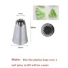 6B Icing Nozzle,Open Star Piping Tip 6B,Large 6B Piping Nozzle,Seamless