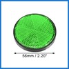 VekAuto 8 Pcs Round Stick-on Safety Spoke Reflective Self Adhesive