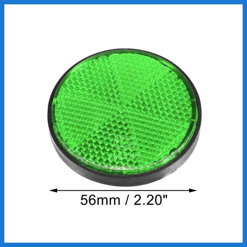 VekAuto 8 Pcs Round Stick-on Safety Spoke Reflective Self Adhesive