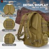 PARTNERJOY 55L Military Tactical Backpack For Men Large Velcro Molle