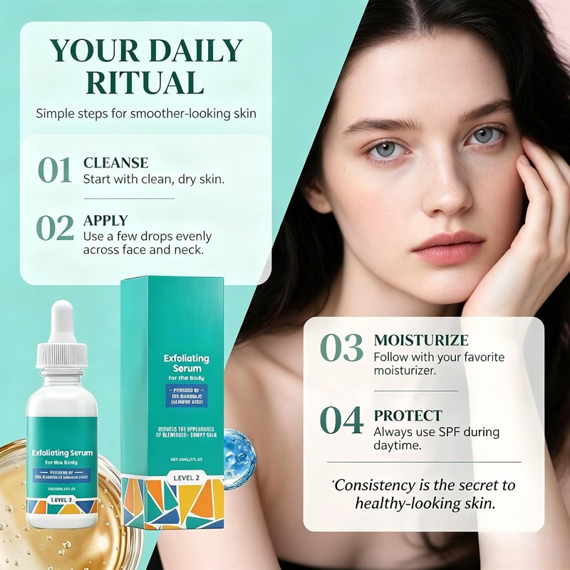 15% Mandelic Acid Serum for Face – Gentle AHA Exfoliant