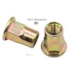 LBY 60pcs Carbon Steel Rivet Nuts, M6 Thread Insert Nutsert