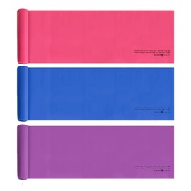 Zenzation Athletics Fitness/Pilates Bands (Set of 3), Resistance Band Set, Great for Home Workout, Gym, Physical Therapy and Core Exercise