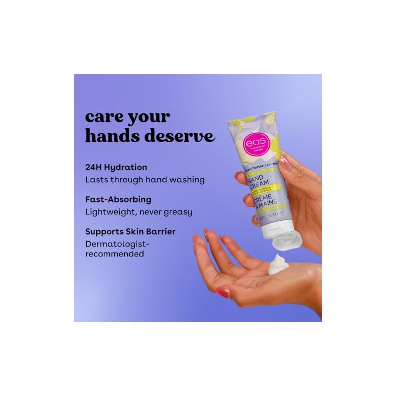 Eos Shea Better Hand Cream Vanilla Cashmere Instant Hydration Lasting