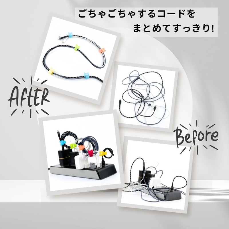 Cablemate CT0502-200W-30 Magic Cable Tie, White, 7.9 inches (20 cm)