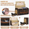 RAINSMORE Portatrajes de Viaje para Mujer 2 en 1 Maleta