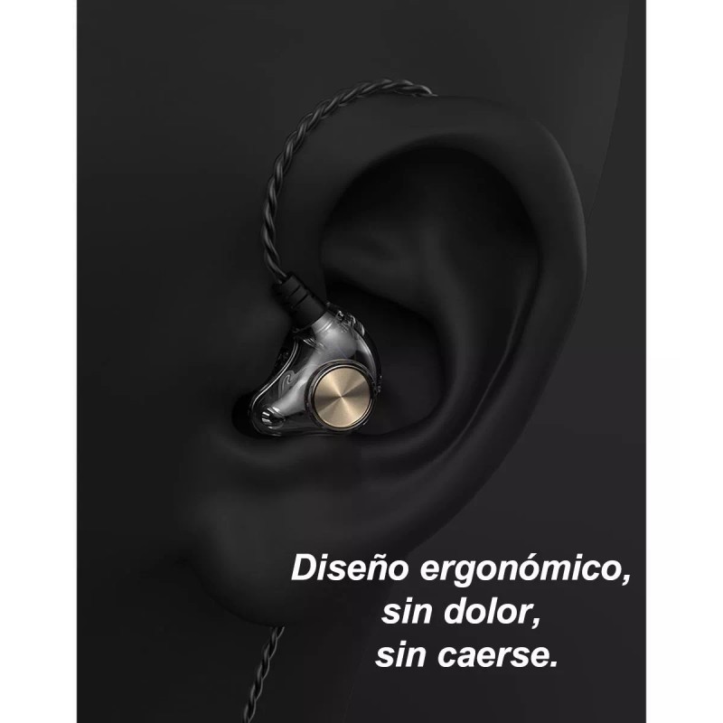 Dolores Audífonos Con Micrófono Monitores Deportes In-ear 3.5 Jack