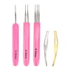 5Pcs Dreadlock Crochet Hooks for Hair 3 Hooks with Different