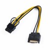 15 Pin SATA Male to 8 Pin (6+2 Pin) PCI-Express