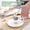 2PCS Stainless Steel Garlic Press Crusher Kitchen Cooking Vegetables Ginger