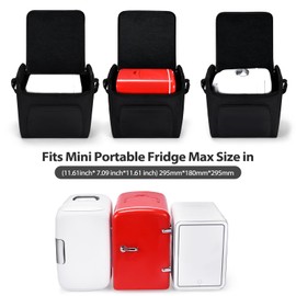 MegaDive Portable mini fridge case/skincare fridge/Travel Makeup Bag Easy carry for Camping, Picnic,Car,Cosmetic & Skincare fridge case,Travel Case,Travel Makeup Bag