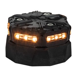 Buyers Products SL576ALP Class 2 LED Micro Beacon with Magnetic Mount and Auxiliary Plug, Strobe Light Beacon, Utility Truck, Trailer, Work Truck, Light Bar, Amber