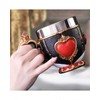 Nemesis Now Pinkys Up Queen of Hearts Cup, 11cm, Black