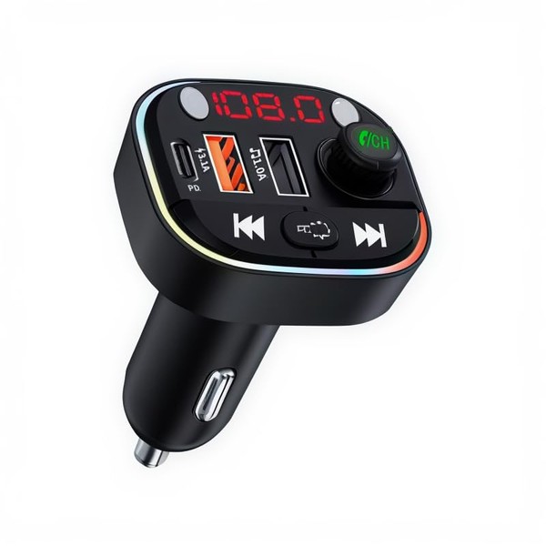 Neuftech Bluetooth FM Transmitter Adapter for Car Radio, MP3 Player,