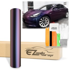 60"x84" (5FTx7FT) Purple Blue Chameleon Matte Car Auto Motorcycle Vehicle Sticker Decal Vinyl Wrap Film Sheet Air Release Self Adhesive Peel and Stick Free Bubble Free Tool Kit