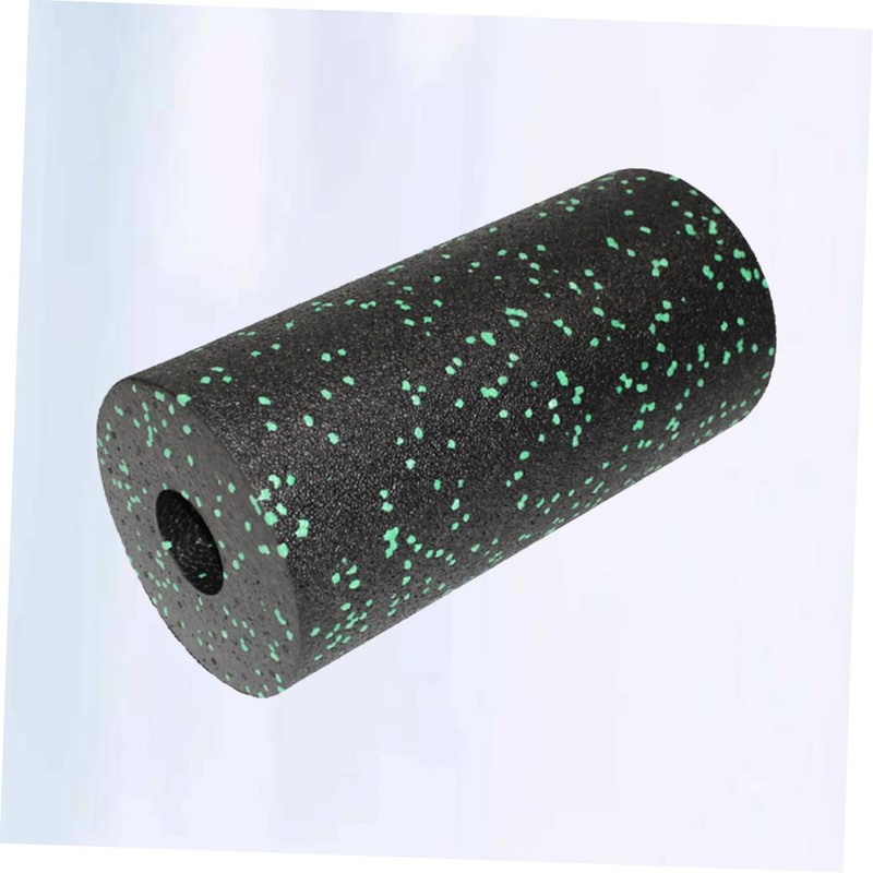 Kisangel High Density Yoga Column Foam Roller Black and Shaft