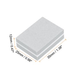 HARFINGTON 100pcs Mini Nail Buffers, 100/180 Grit Nail Sanding Blocks, Bulk Nail Buffing Polishing Blocks Professional Nail Polisher Set for Acrylic and Natural Nails, Gray