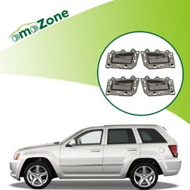 omoZone 4pcs Interior Door Handle Front/Rear Left and Right Side Light Brown Compatible with 2005-2011 Jeep Grand Cherokee Replaces 1EG811D5AA 1EG801D5AA 5HR411D5AG 5HR421D5AG