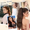 WJMY Wavy Ponytail Extension with Clip, Curly 60 cm Braid