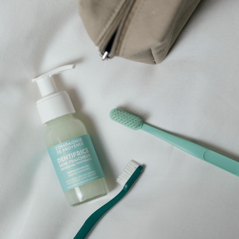 Compagnie de Provence Certified Organic Toothpaste - Fresh - Travel,