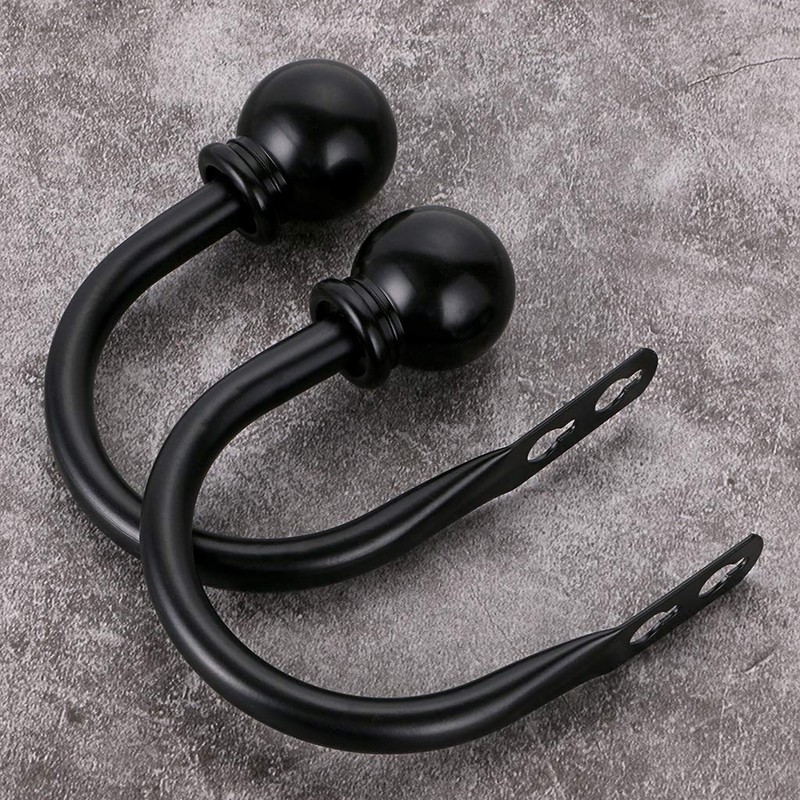 BSTKEY A Pair of Lightweight Metal Curtain Hooks - Retro