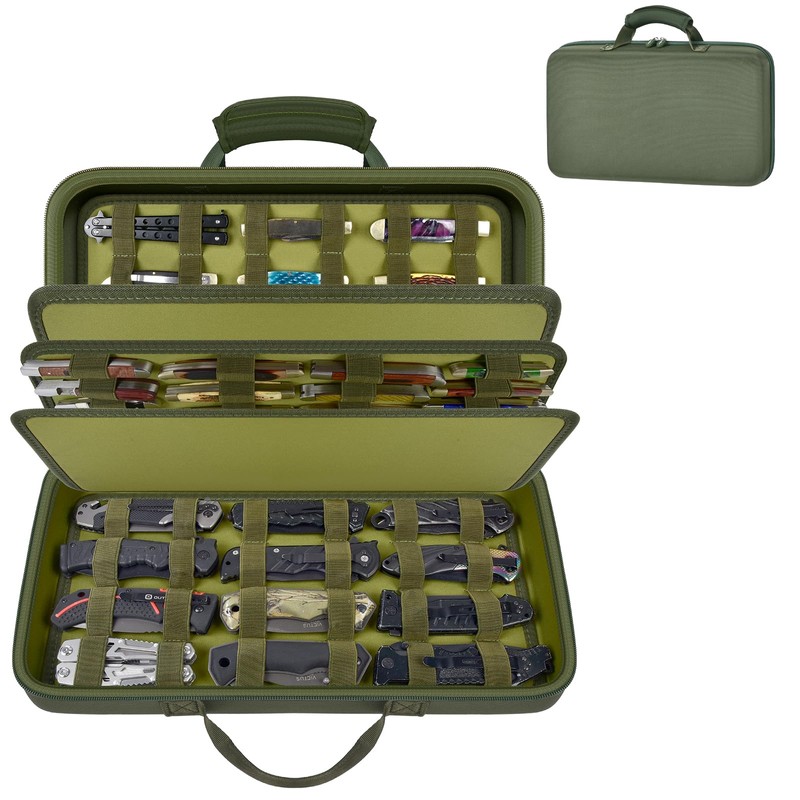 casmilee Large Knife Display Case - 88 Slot Folding Knife