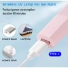 ggnails612 Mini Nail Lamp UV LED Light Portable Polish Gel