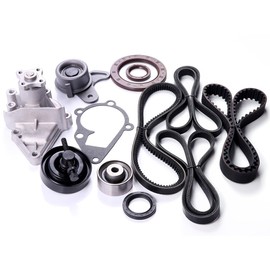 ASTOU Timing Belt Kit w/Water Pump Compatible with 2006 2007 2008 2009 2010 2011 for Kia for Rio/Rio5 1.6L Replace Timing Belt OEM - 25212-2602