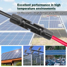 Wkmamo 26 Pairs Solar Photovoltaic Connectors Male/Female Solar Panel Cable Connectors IP68 Double Sealing Rings for Solar Panel Cable Connectors and Photovoltaic Systems (26)