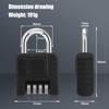 2 Pack Heavy Duty Weatherproof Padlock, Diyife Outdoor Combination Lock