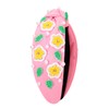 NVENF Flower Headbands for Women Beaded Pink Floral Headbands Rhienstone