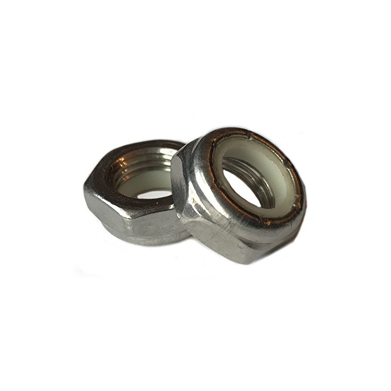 Stainless Steel Thin Jam Nylon Insert Lock Nuts 5/16-18 (Pack