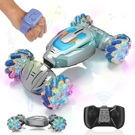 Remote Control Car - Gesture Sensing Stunt 2.4GHz 360° Rotating 4WD Transform RC Car, Brithday Gift for Boys Girls 4 5 6 7 8 9 10, Car Toys for 6+ Year Old