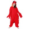 SAZAC Lobster Kigurumi Onesie Costume, Adult, Red