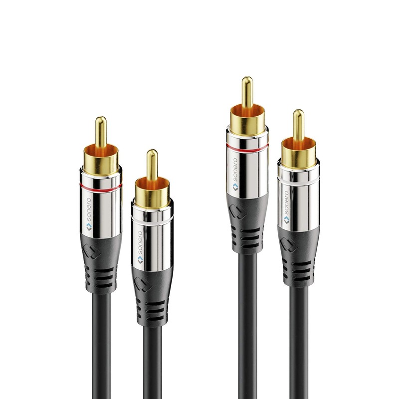 Sonero Premium 12,5m Cinch Kabel, 2x Cinch auf 2x Cinch,