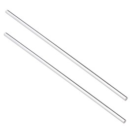 sourcing map Acrylic Round Rod,Clear,1/4 inch Diameter 10inch(247mm) Length,Solid Plastic PMMA Bar Stick 2pcs