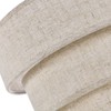 XININSUN 3-Tier Drum Linen Plug in Pendant Light with15ft Hemp