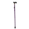 Folding Walking Cane T Handle Adjustable Height Print Folding Cane