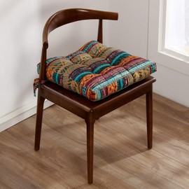 Greenland Home Triple-Cushioned 18x18-inch Chair Pad - Seat Cushion, Single, Southwest